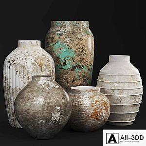 Rustic Concrete Vase