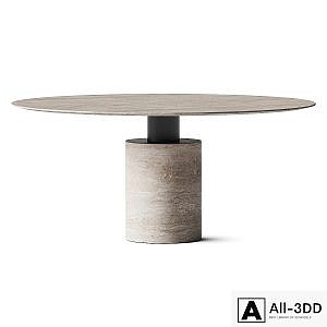 Acerbis Creso Travertine Dining Table