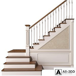 Stair in a classic style.Classic Modern interior Stair