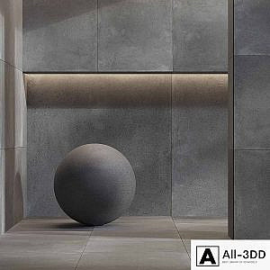 Stone tile set 32 - Tau Ceramica Cemento Oristan Grafito Natural