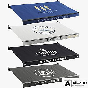 A set of awnings 2 (cafes and restaurants)