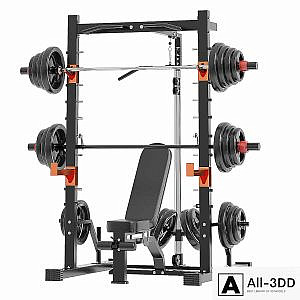 Smith machine power frame
