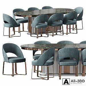 Etra dining table and chairs