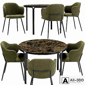 Suanna Dining Chair and Chici Table