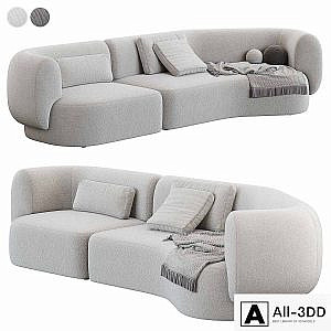 Modular sofa HUG Modular Sofa Composition 01