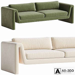 Velvet sofa Mika
