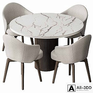 Round Dinning Table - Set 41