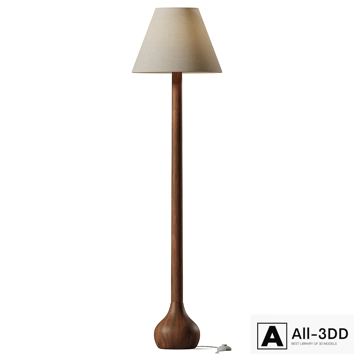 Osaka Floor Lamp modern interior 3D model Osaka Floor Lamp