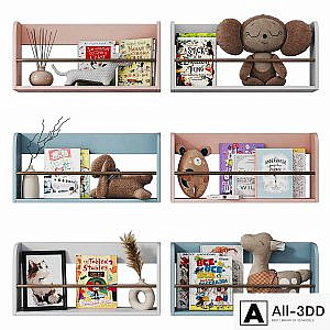 Furniture for children Shelves for the nursery 004