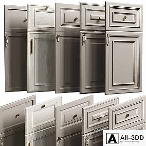 Kitchen faces in the classic style set 001