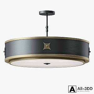 Currey and Company Huntsman Semi - Flush Mount