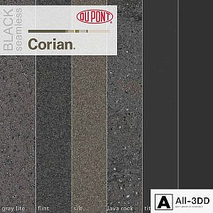 Dupont Corian Kitchen Countertops Black 3