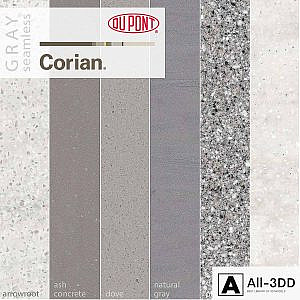 Dupont Corian Kitchen Countertops Gray 1