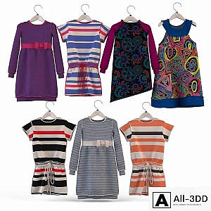 Children's clothing on the shoulders for girls