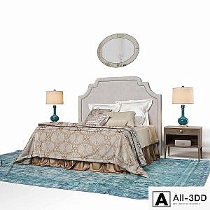 Bed with linens