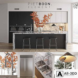 Kitchen Piet Boon ELEMENT (vray GGX, corona PBR)