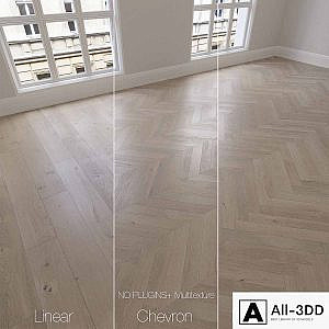 Parquet natural, oak anchorage, 3 types. Linear, chevron, herringbone.