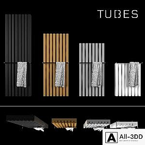 Decorative radiator set Soho Bathroom v3 by Palombo / Vertical wall-mounted