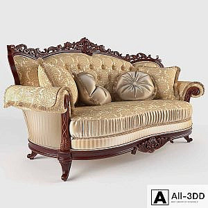 Double sofa Milord Gold