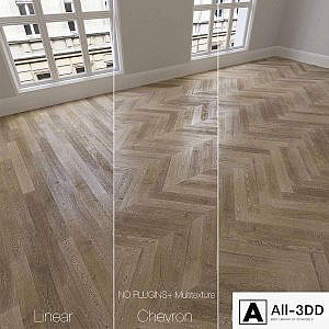 Parquet natural, oak Vintage, 3 types. Linear, chevron, herringbone.