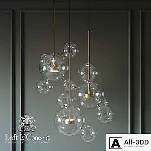 Suspension lamps bolle bls 14c chandelier