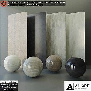 Laminate countertops & Seamless texture Set 12
