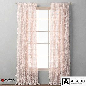 RH / CASCADING TULLE DRAPERY PANEL_1
