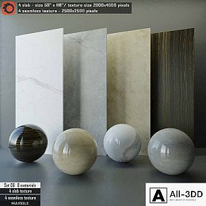 Marble slab & Seamless texture Set 06