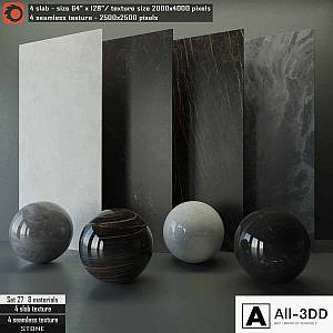 Stone slab & Seamless texture Set 27