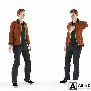 Young man in a jacket