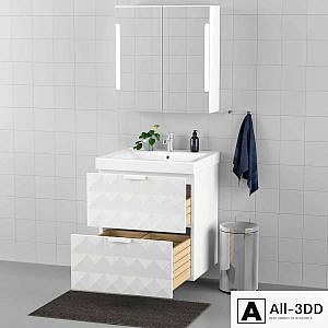 Set of bathroom furniture IKEA - GODMORGON / ODENSVIK
