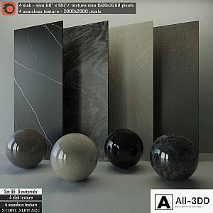 Stone Slab & Seamless texture Set 86