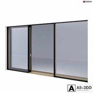 Wood-aluminum sliding stained-glass windows 2
