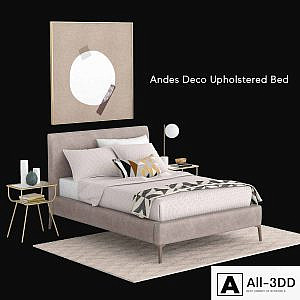 west elm Andes Deco Upholstered Bed