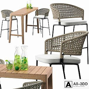 Tribu CTR Bar Chair set