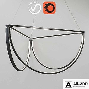 Chandelier AlexAllen Studio Chord Cluster 48 "