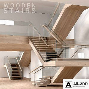 Wooden stairs