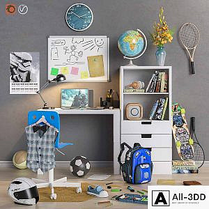 Furniture and accessories for the children's room "Back to School"