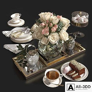 Roses and tea.