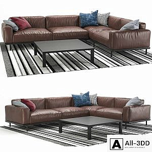 Naviglio sofa arflex leather