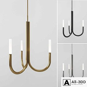 Rousseau Small Chandelier by Kelly Wearstler