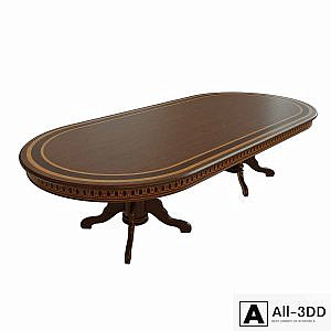 Dining table with veneer 05