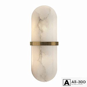 Kelly Wearstler Melange LED 4inch Antique-Burnished Brass Sconce Wall Light
