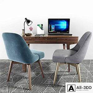 West Elm Mid-Century Office Chair Desk Set