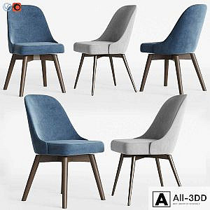 Mid-Century Swivel Office Chairs Set West elm