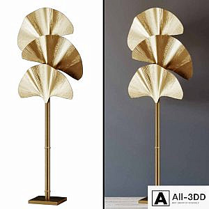 Floor Lamp Floor Lamp Las Palmas Gold