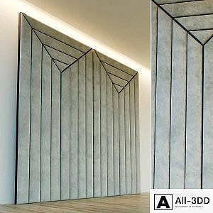 Decorative wall. Soft panel. 38