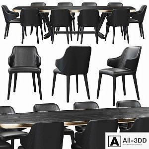 Chair Cattelan Italia Wanda and Table Planer