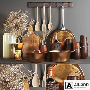 set135 -rustic kitchen set