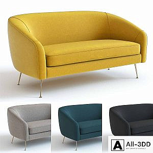 West elm stella loveseat